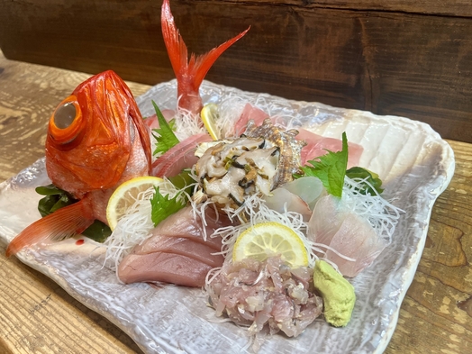 【地きんめ】金目鯛のお刺身盛りプラン☆広いドッグランが無料！！
